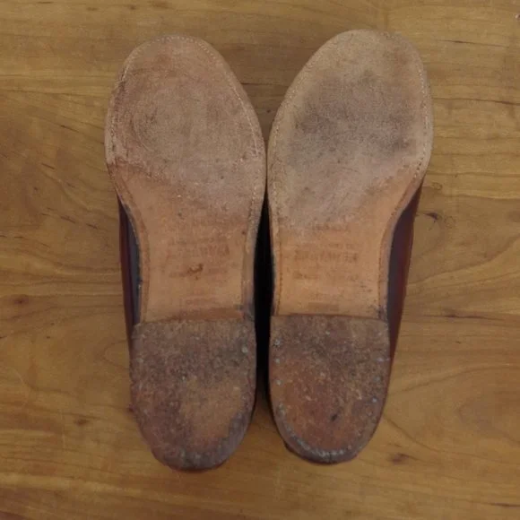 Men's Bass Weejuns Kiltie Tassel Leather Loafer Size 9D - Picture 9 of 9